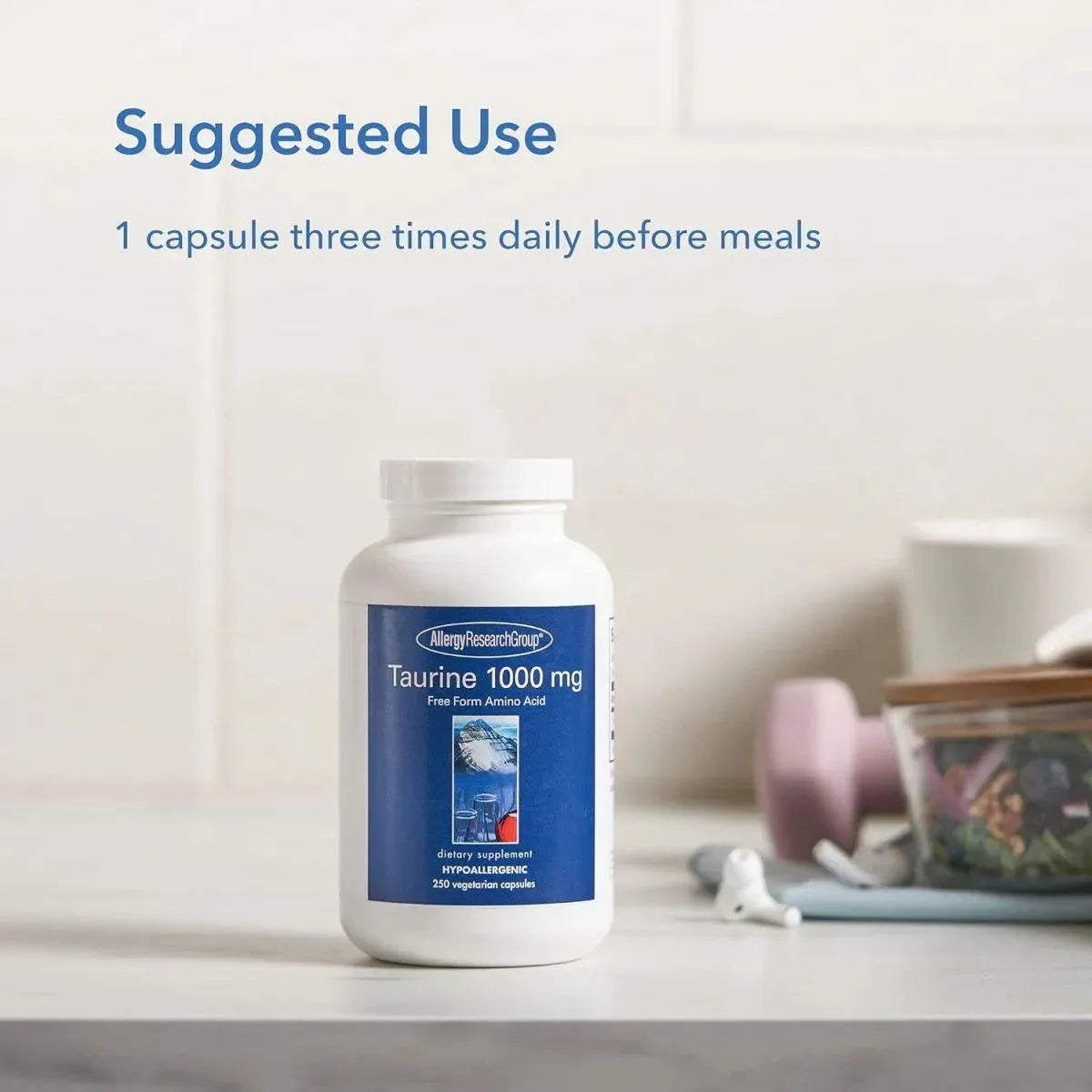 ALLERGY RESEARCH GROUP - Allergy Research Group Taurine 1000Mg. 250 Capsulas - The Red Vitamin MX - Suplementos Alimenticios - {{ shop.shopifyCountryName }}