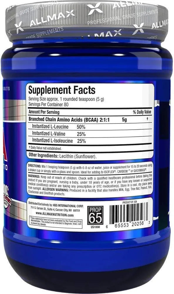 ALLMAX NUTRITION - ALLMAX Nutrition BCAA 2:1:1 Powder 400Gr. - The Red Vitamin MX - Suplementos Alimenticios - {{ shop.shopifyCountryName }}