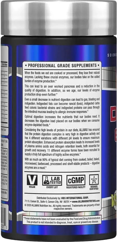 ALLMAX NUTRITION - ALLMAX Nutrition Digestive Enzymes 90 Capsulas - The Red Vitamin MX - Suplementos Alimenticios - {{ shop.shopifyCountryName }}