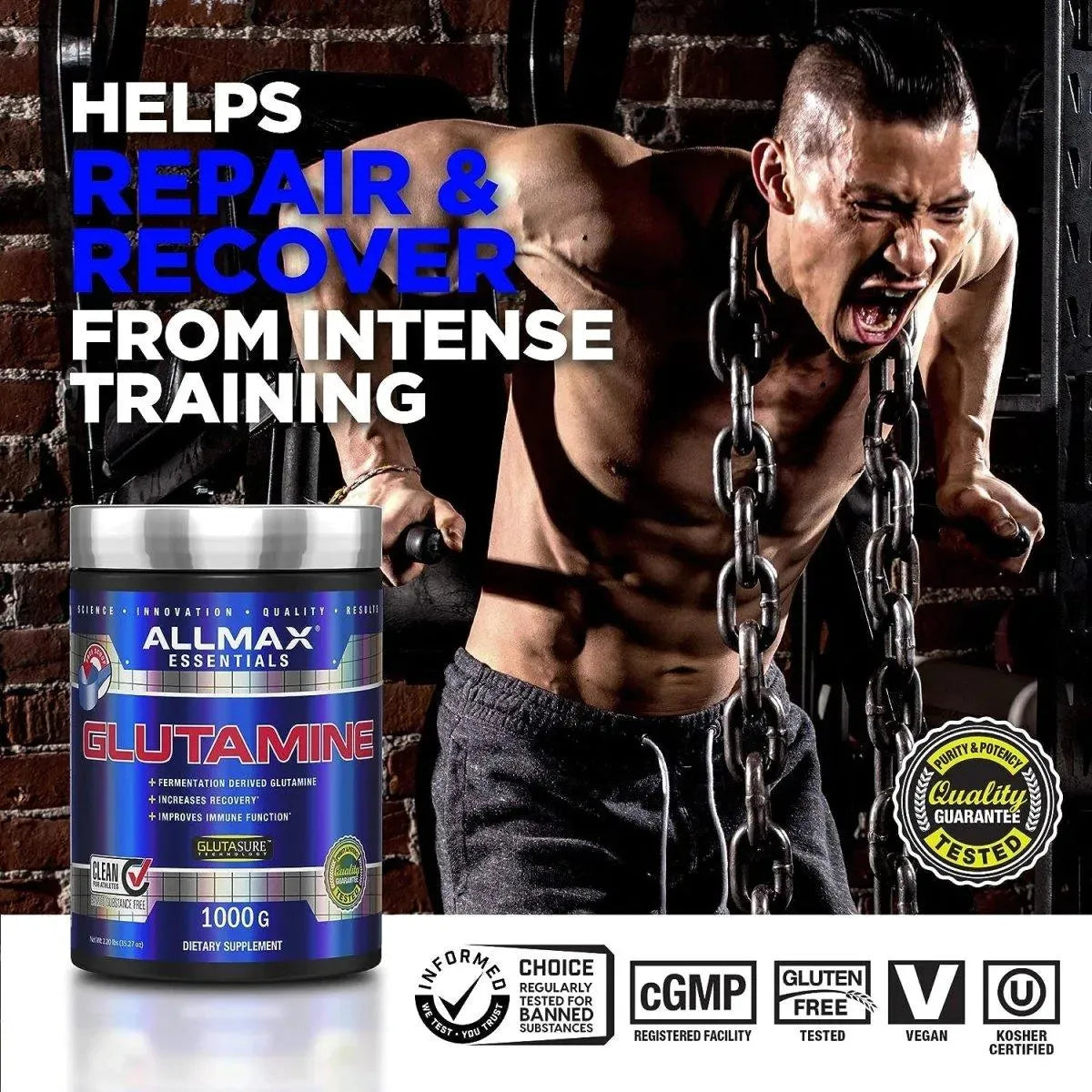 ALLMAX NUTRITION - ALLMAX Nutrition L Glutamine Powder 400Gr. - The Red Vitamin MX - Suplementos Alimenticios - {{ shop.shopifyCountryName }}