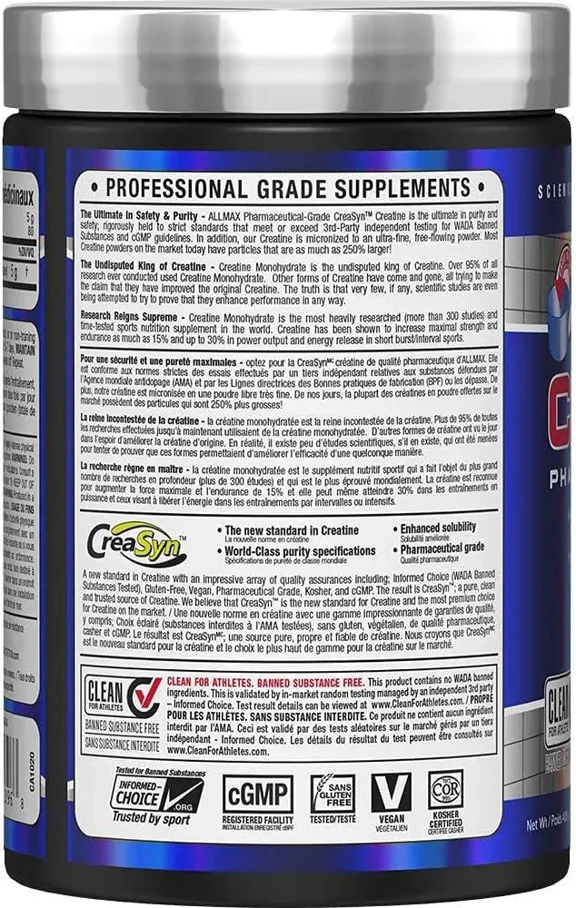 ALLMAX NUTRITION - ALLMAX Nutrition Micronized Creatine Powder 80 Servicios 400Gr. - The Red Vitamin MX - Suplementos Alimenticios - {{ shop.shopifyCountryName }}