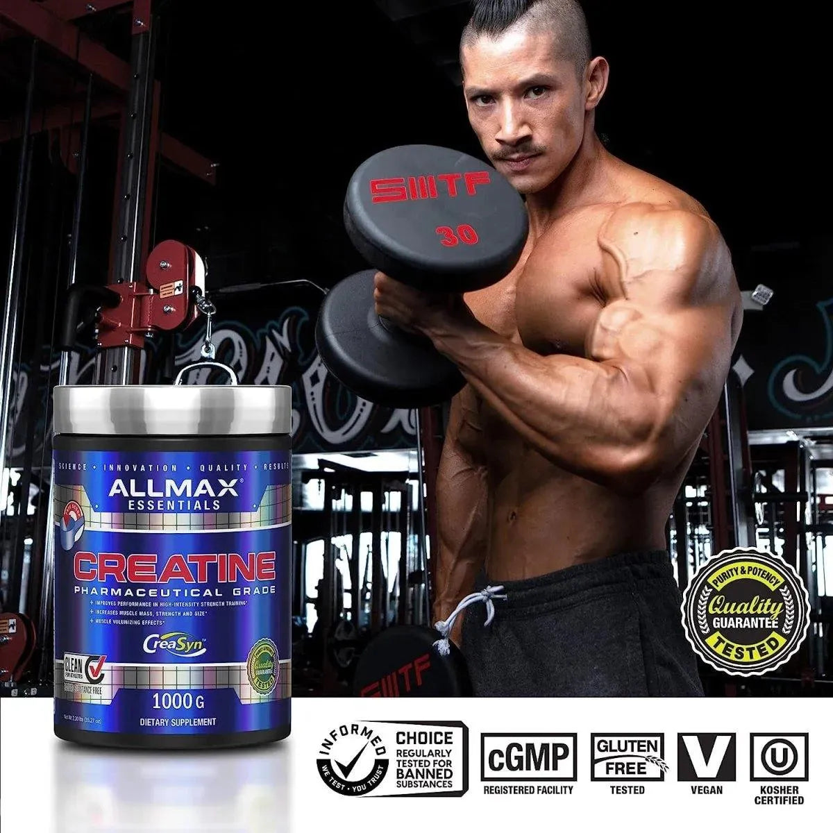 ALLMAX NUTRITION - ALLMAX Nutrition Micronized Creatine Powder 80 Servicios 400Gr. - The Red Vitamin MX - Suplementos Alimenticios - {{ shop.shopifyCountryName }}