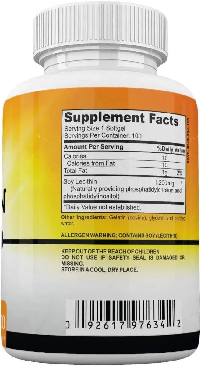 AMATE LIFE - Amate Life Soy Lecithin 1200Mg. 100 Capsulas Blandas - The Red Vitamin MX - Suplementos Alimenticios - {{ shop.shopifyCountryName }}