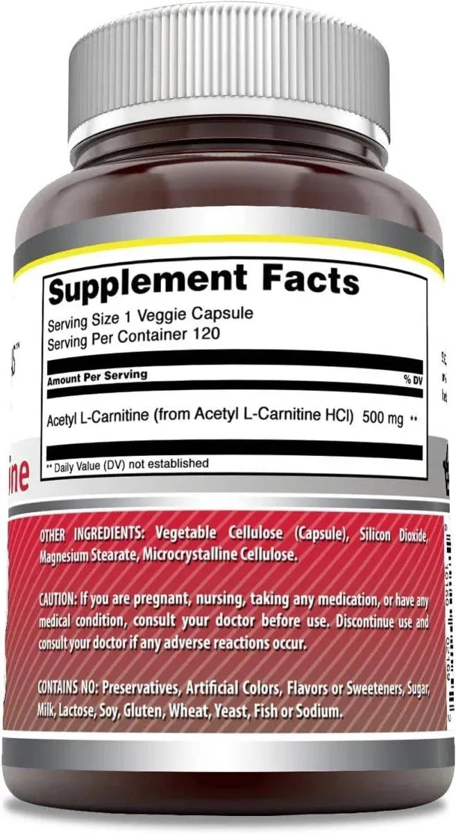 AMAZING FORMULAS - Amazing Formulas Acetyl L-Carnitine 500Mg. 120 Capsulas - The Red Vitamin MX - Suplementos Alimenticios - {{ shop.shopifyCountryName }}