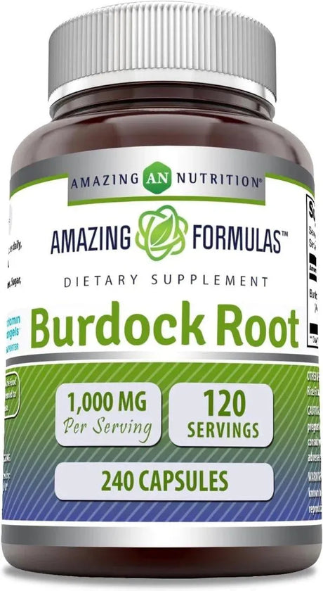 AMAZING FORMULAS - Amazing Formulas Burdock Root 1000Mg. 120 Capsulas - The Red Vitamin MX - Suplementos Alimenticios - {{ shop.shopifyCountryName }}