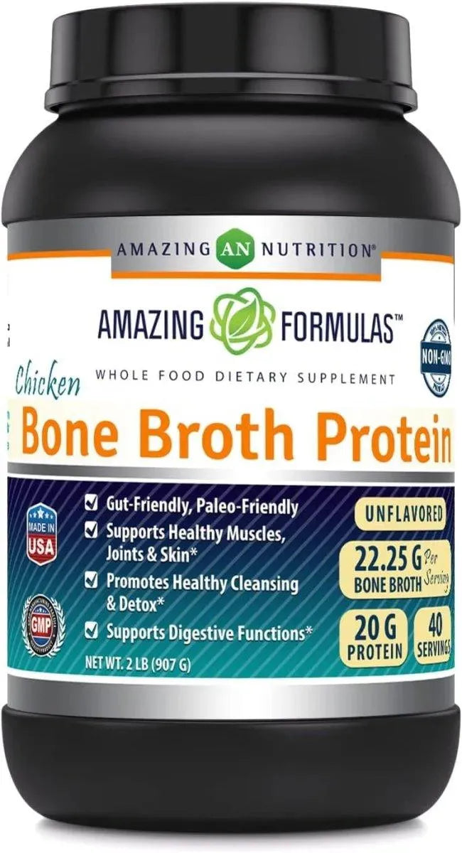 AMAZING FORMULAS - Amazing Formulas Chicken Bone Broth Protein Powder 907Gr. - The Red Vitamin MX - Suplementos Alimenticios - {{ shop.shopifyCountryName }}