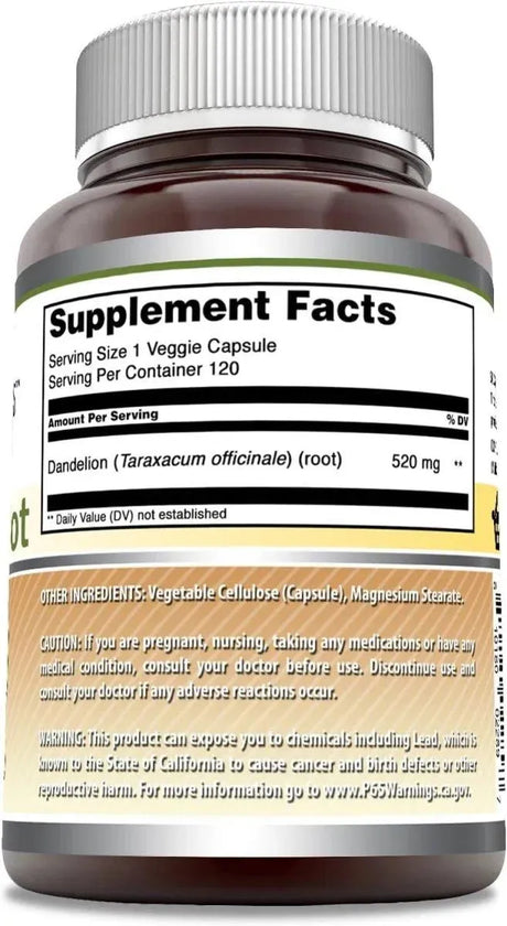 AMAZING FORMULAS - Amazing Formulas Dandelion Root 520Mg. 120 Capsulas - The Red Vitamin MX - Suplementos Alimenticios - {{ shop.shopifyCountryName }}