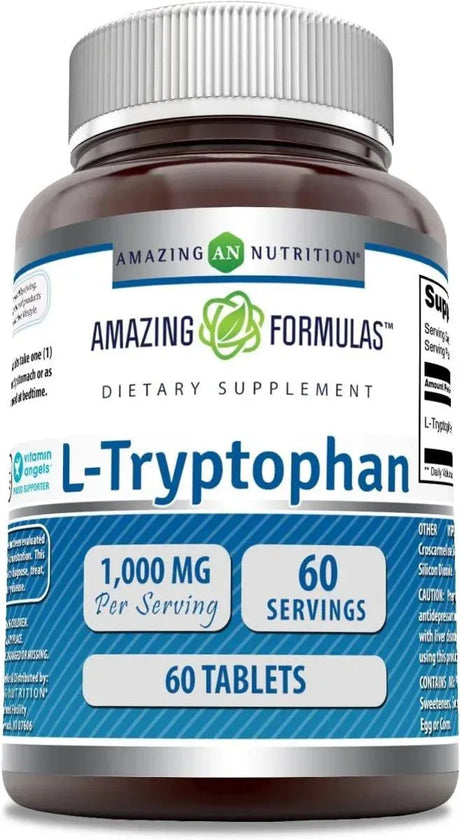 AMAZING FORMULAS - Amazing Formulas L-Tryptophan 1000Mg. 60 Tabletas - The Red Vitamin MX - Suplementos Alimenticios - {{ shop.shopifyCountryName }}