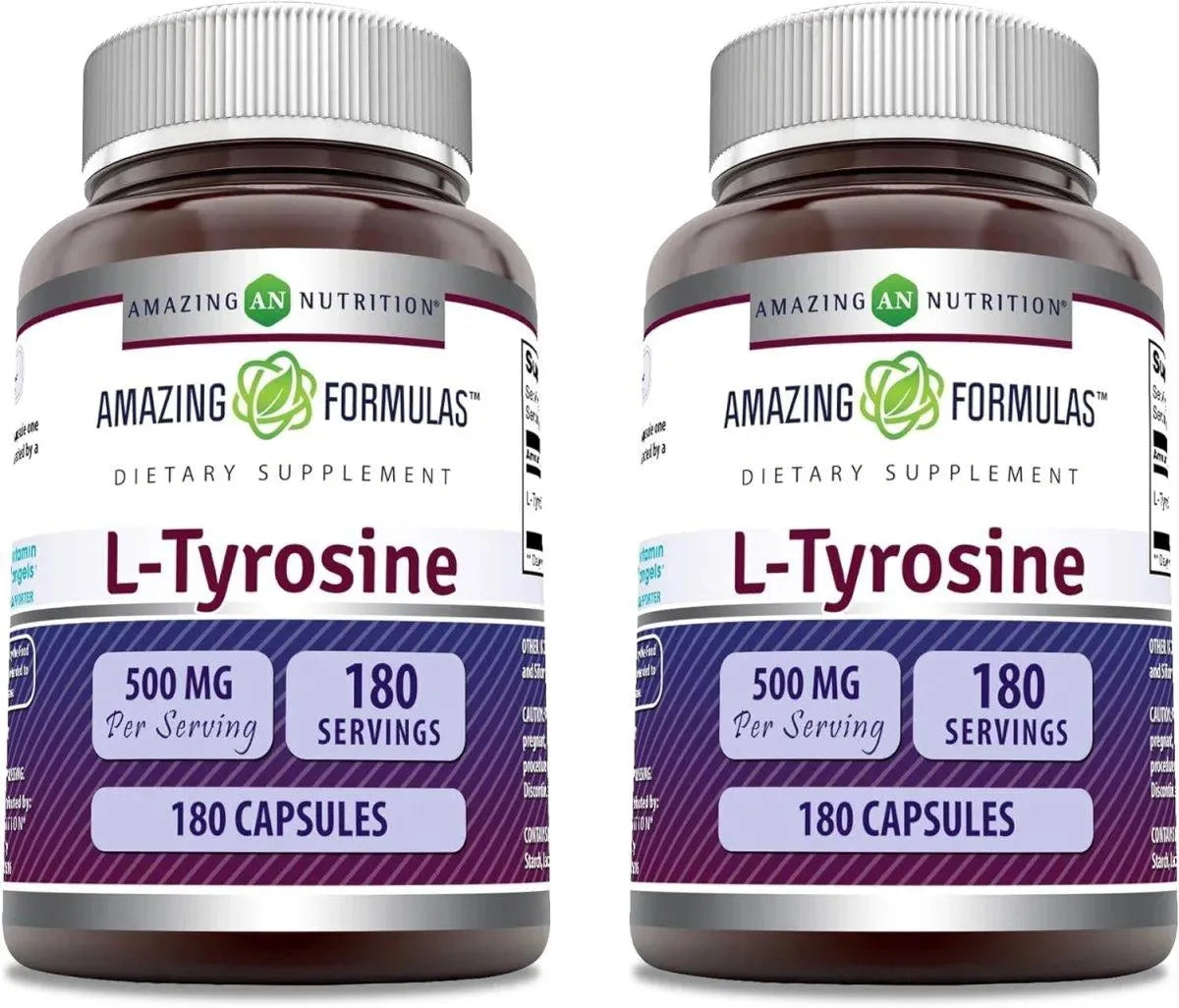 AMAZING FORMULAS - Amazing Formulas L-Tyrosine 500Mg. 180 Capsulas 2 Pack - The Red Vitamin MX - Suplementos Alimenticios - {{ shop.shopifyCountryName }}