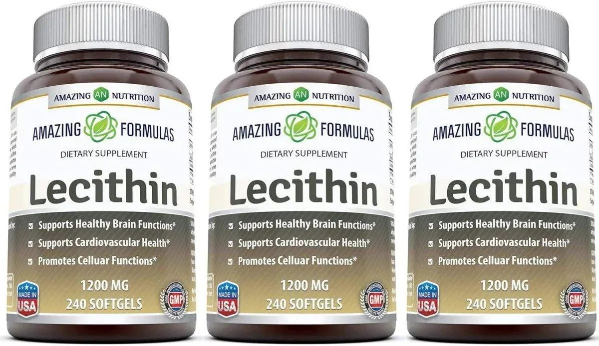 AMAZING FORMULAS - Amazing Formulas Lecithin 1200Mg. 240 Capsulas Blandas 3 Pack - The Red Vitamin MX - Suplementos Alimenticios - {{ shop.shopifyCountryName }}