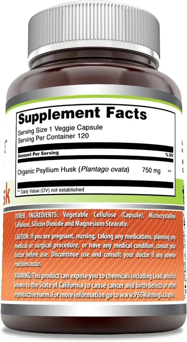AMAZING FORMULAS - Amazing Formulas Psyllium Husk 750Mg. 120 Capsulas - The Red Vitamin MX - Suplementos Alimenticios - {{ shop.shopifyCountryName }}