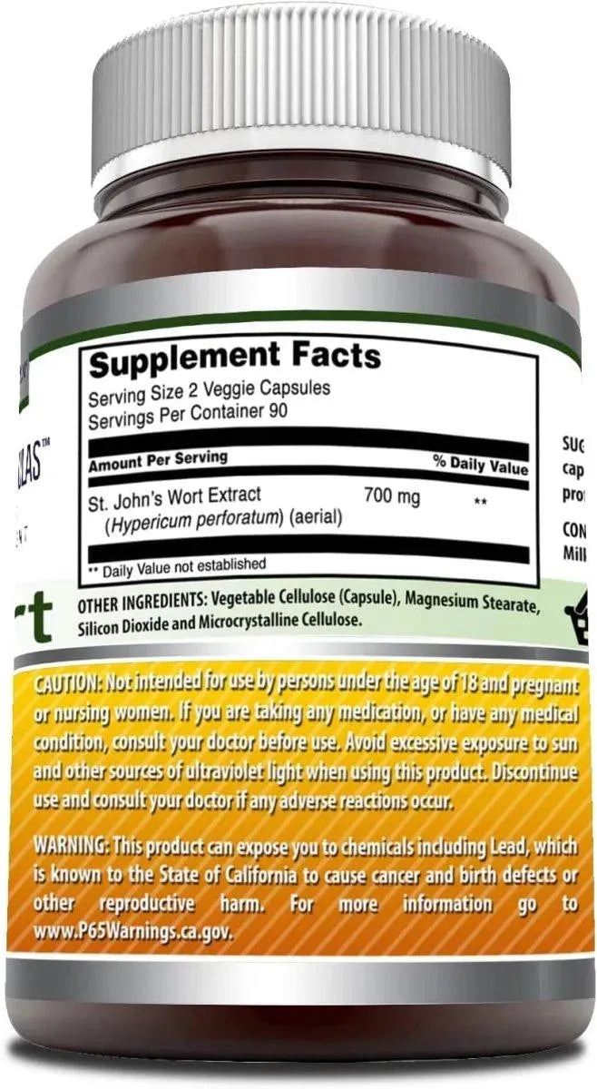 AMAZING FORMULAS - Amazing Formulas St. Johns Wort 700Mg. 180 Capsulas - The Red Vitamin MX - Suplementos Alimenticios - {{ shop.shopifyCountryName }}