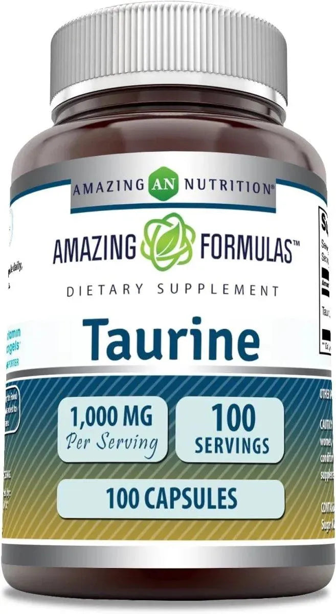 AMAZING FORMULAS - Amazing Formulas Taurine 1000Mg. 100 Capsulas - The Red Vitamin MX - Suplementos Alimenticios - {{ shop.shopifyCountryName }}
