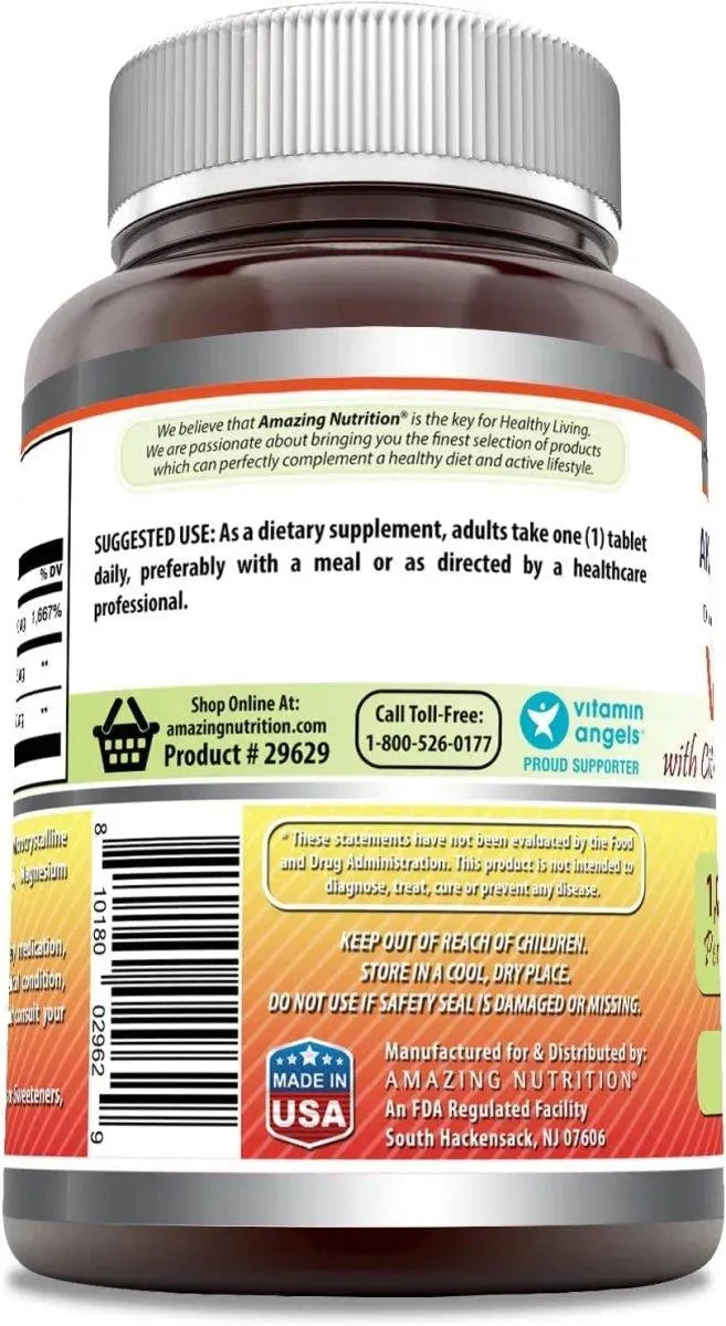 AMAZING FORMULAS - Amazing Formulas Vitamin C with Rose HIPS and Citrus Bioflavonoids 240 Tabletas - The Red Vitamin MX - Suplementos Alimenticios - {{ shop.shopifyCountryName }}