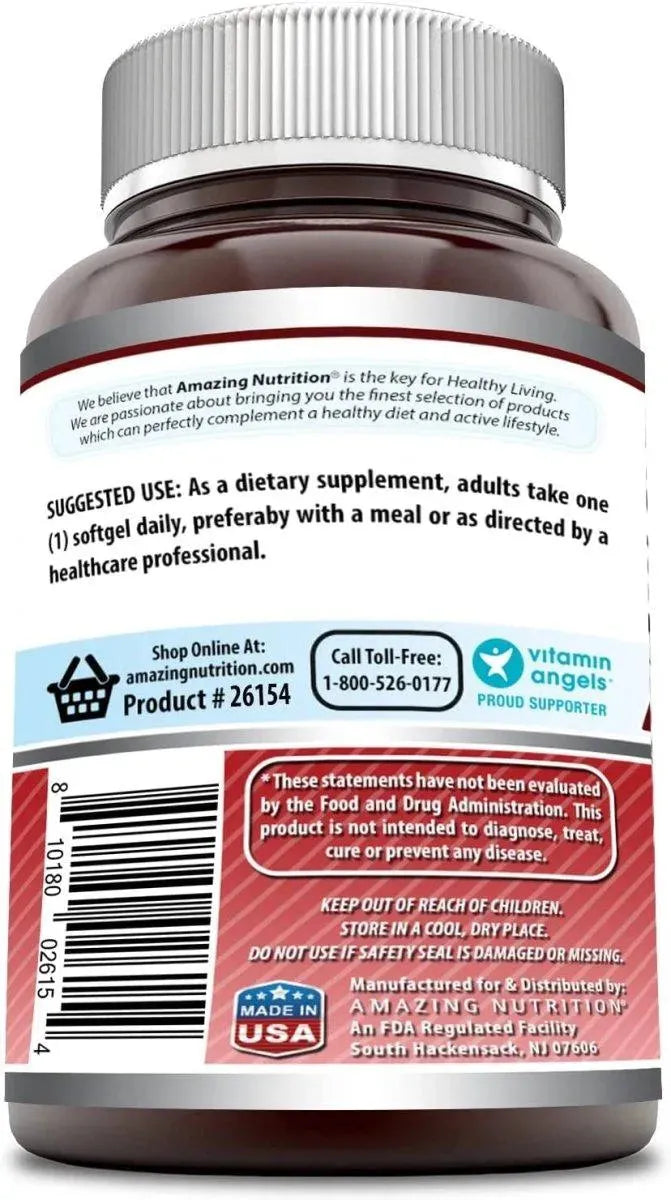 AMAZING FORMULAS - Amazing Nutrition Astaxanthin 12Mg. 120 Capsulas Blandas - The Red Vitamin MX - Suplementos Alimenticios - {{ shop.shopifyCountryName }}