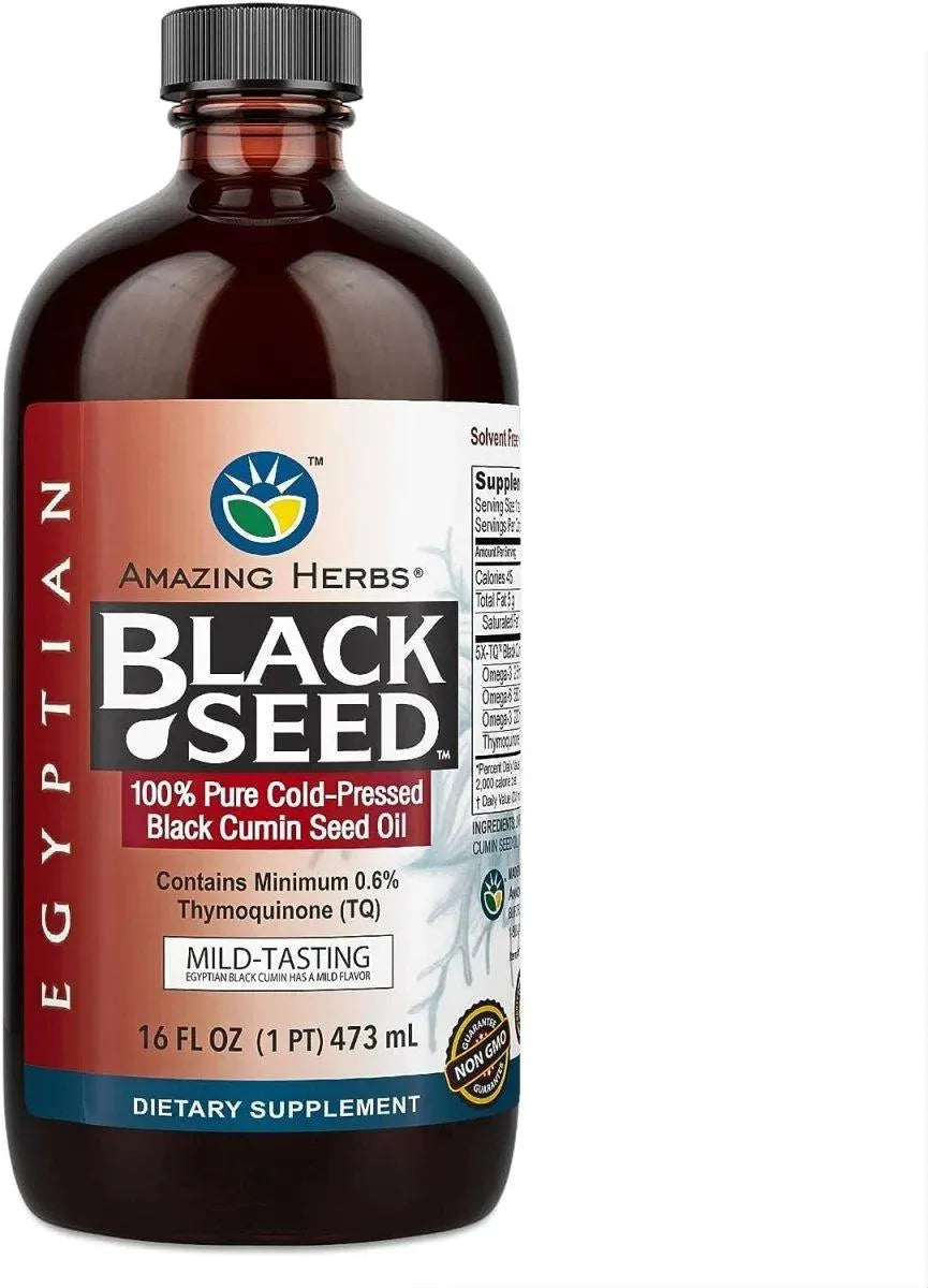 AMAZING HERBS - Amazing Herbs Egyptian Black Seed Oil 473Ml. - The Red Vitamin MX - Suplementos Alimenticios - {{ shop.shopifyCountryName }}