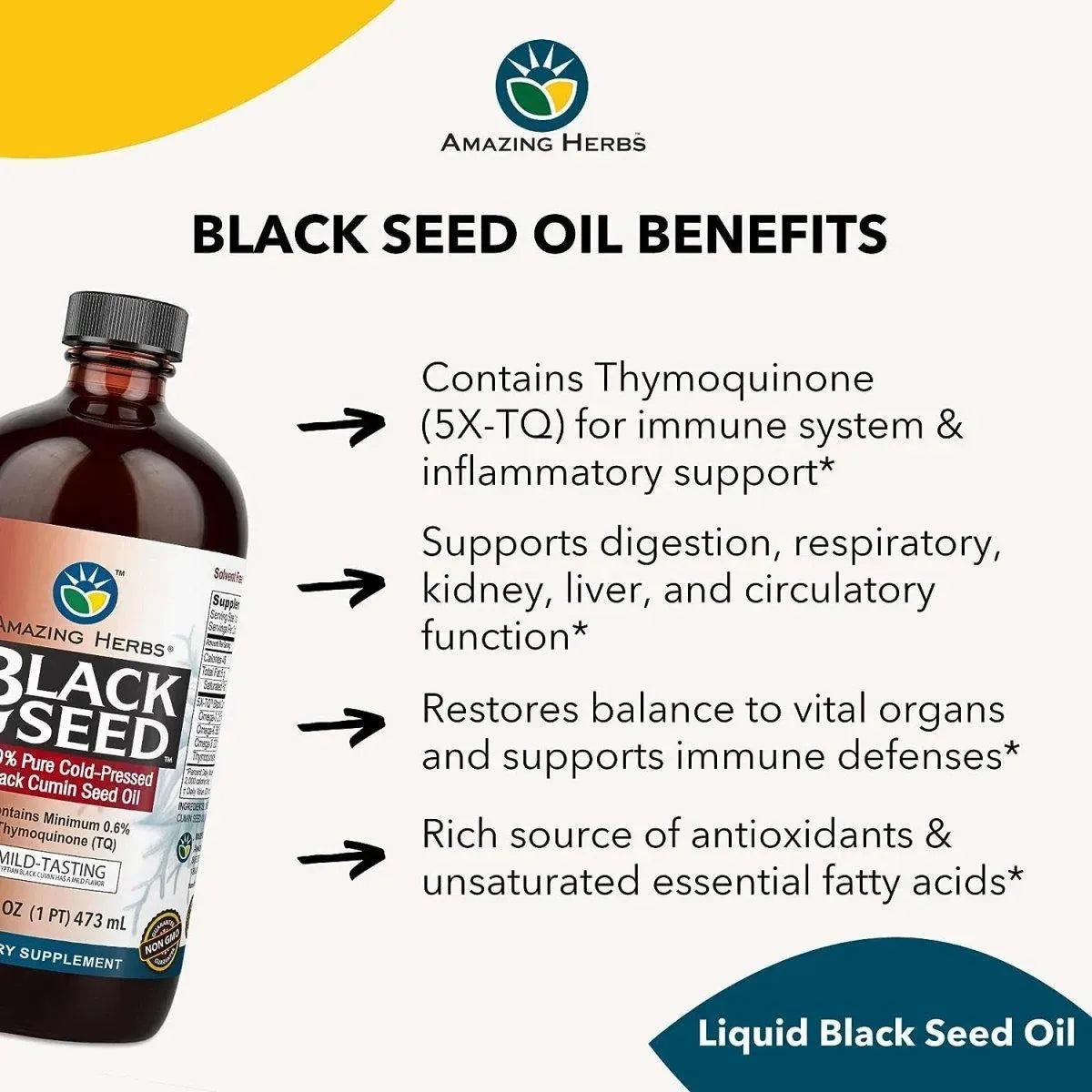 AMAZING HERBS - Amazing Herbs Egyptian Black Seed Oil 473Ml. - The Red Vitamin MX - Suplementos Alimenticios - {{ shop.shopifyCountryName }}