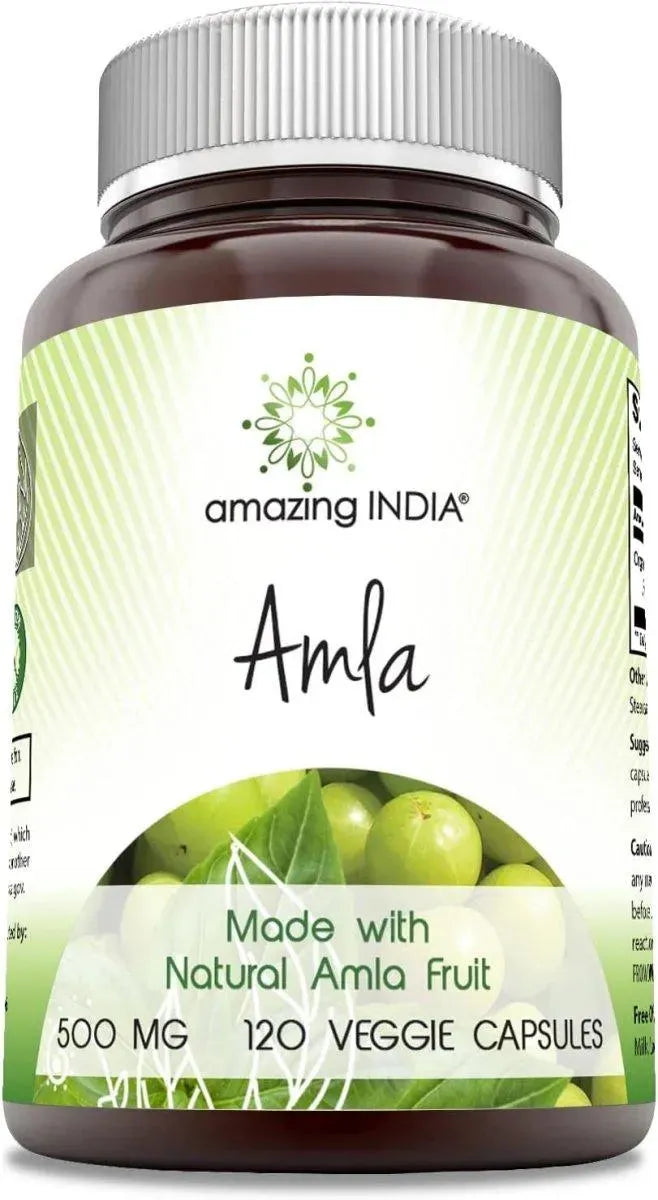AMAZING INDIA - Amazing India Amla 500Mg. 120 Capsulas - The Red Vitamin MX - Suplementos Alimenticios - {{ shop.shopifyCountryName }}