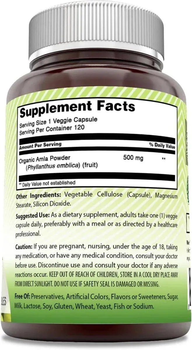 AMAZING INDIA - Amazing India Amla 500Mg. 120 Capsulas - The Red Vitamin MX - Suplementos Alimenticios - {{ shop.shopifyCountryName }}