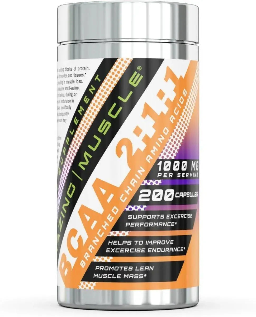 AMAZING MUSCLE - Amazing Muscle BCAA 2:1:1 1000Mg. 200 Capsulas - The Red Vitamin MX - Suplementos Alimenticios - {{ shop.shopifyCountryName }}