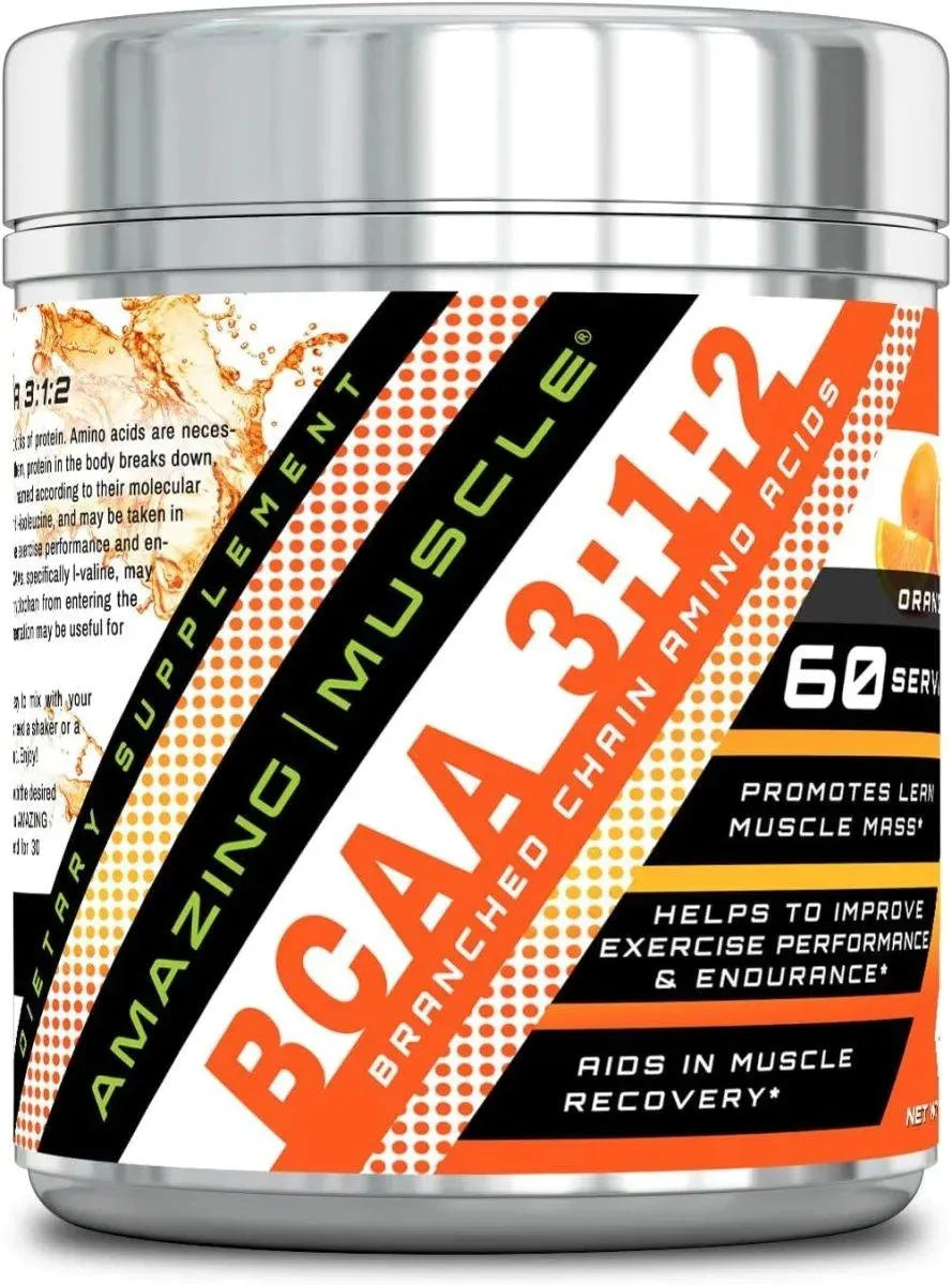 AMAZING MUSCLE - Amazing Muscle BCAA 3:1:2 Supplement Orange Flavor 60 Servicios 426Gr. - The Red Vitamin MX - Suplementos Alimenticios - {{ shop.shopifyCountryName }}