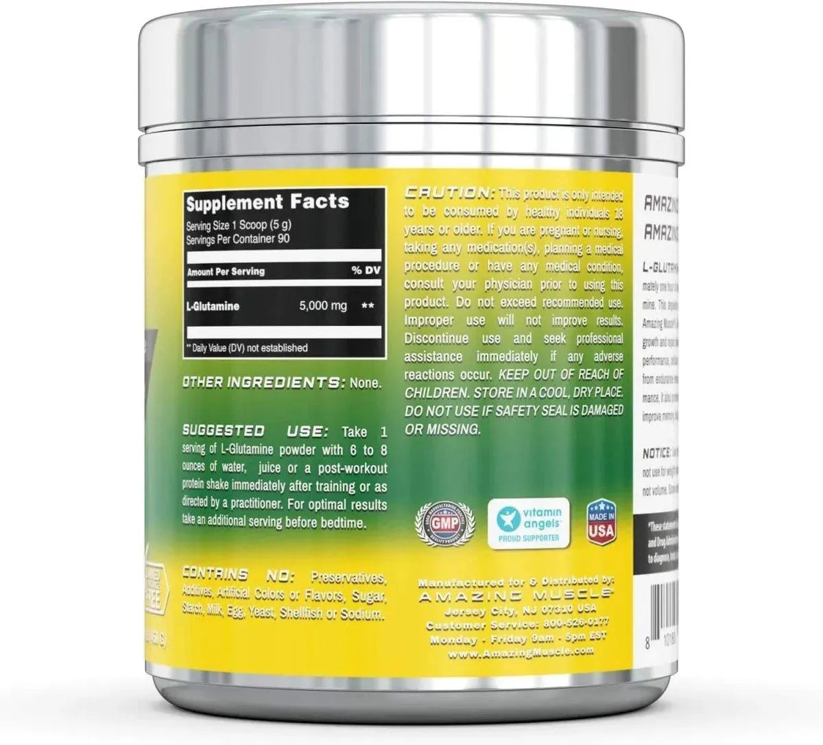 AMAZING MUSCLE - Amazing Muscle L Glutamine Powder Supplement 90 Servicios 1Lb. - The Red Vitamin MX - Suplementos Alimenticios - {{ shop.shopifyCountryName }}