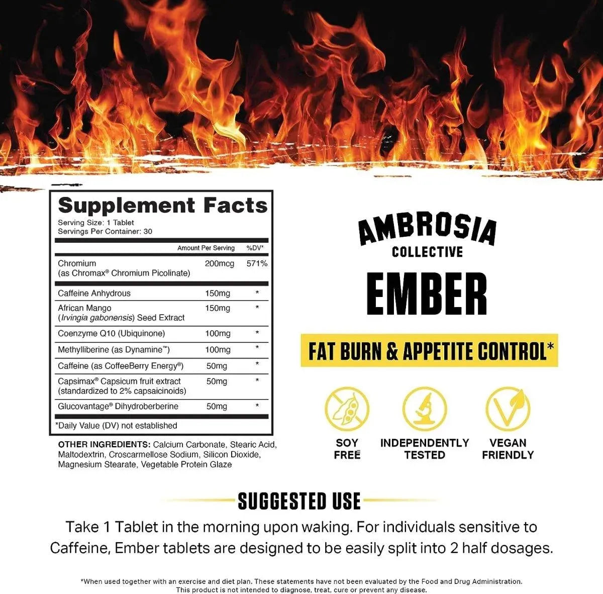 AMBROSIA - Ambrosia Ember Thermogenic Fat Burner 30 Tabletas - The Red Vitamin MX - Suplementos Alimenticios - {{ shop.shopifyCountryName }}