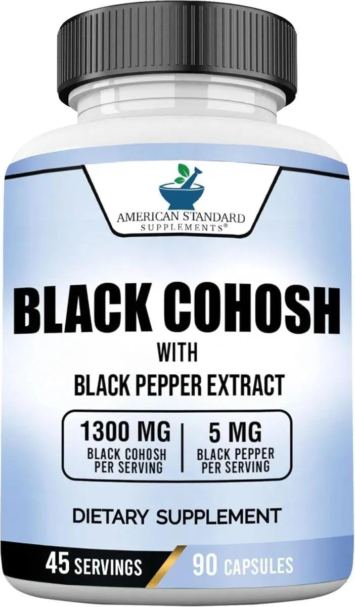 AMERICAN STANDARD SUPPLEMENTS - American Standard Supplements Black Cohosh 1300Mg. 90 Capsulas - The Red Vitamin MX - Suplementos Alimenticios - {{ shop.shopifyCountryName }}