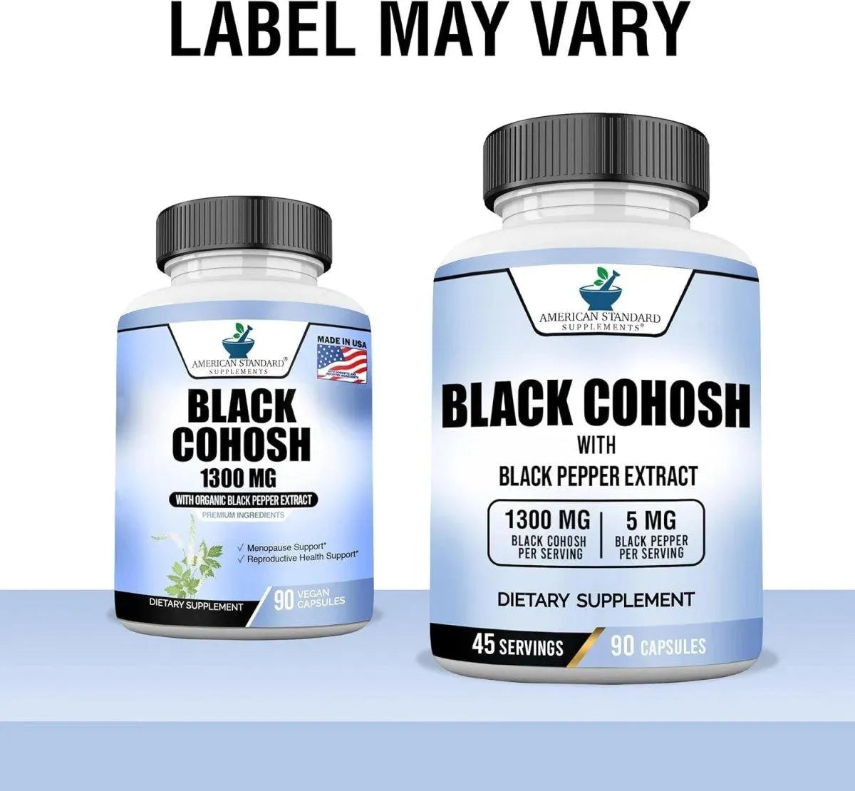 AMERICAN STANDARD SUPPLEMENTS - American Standard Supplements Black Cohosh 1300Mg. 90 Capsulas - The Red Vitamin MX - Suplementos Alimenticios - {{ shop.shopifyCountryName }}