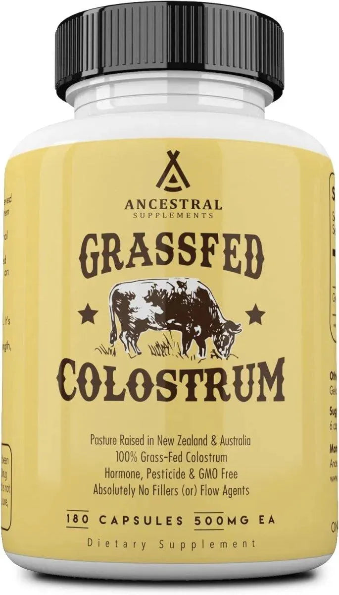 ANCESTRAL SUPPLEMENTS - Ancestral Supplements Grass Fed Beef Colostrum Supplement 3000Mg. 180 Capsulas - The Red Vitamin MX - Suplementos Alimenticios - {{ shop.shopifyCountryName }}