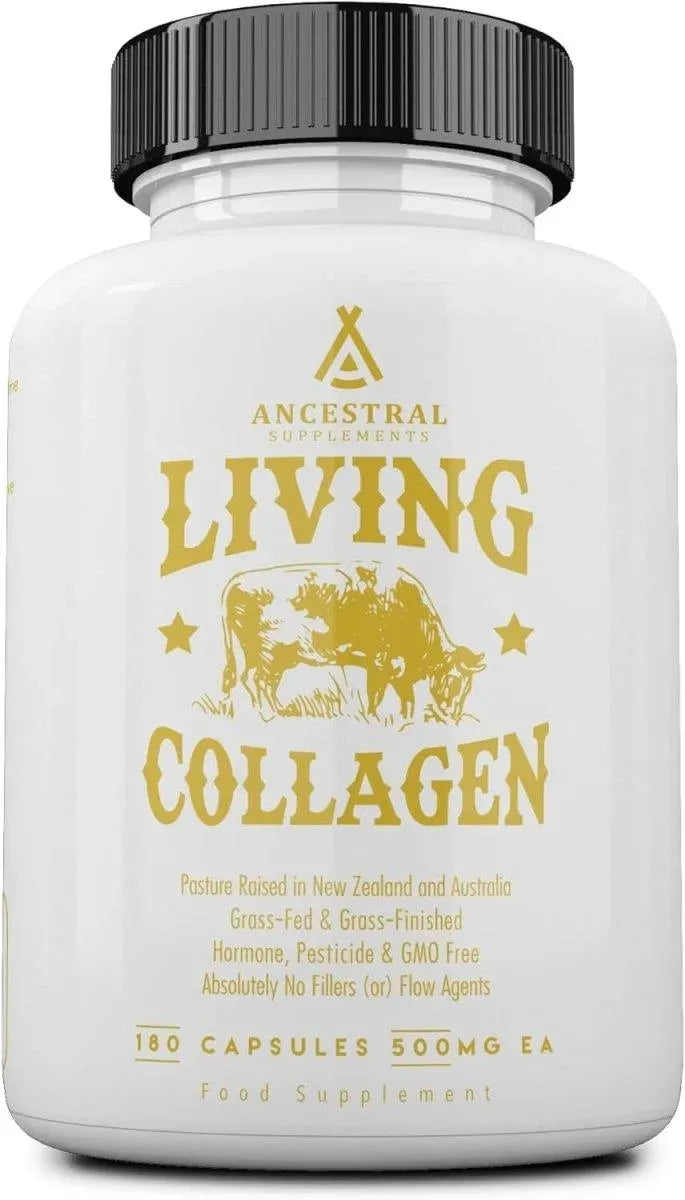 ANCESTRAL SUPPLEMENTS - Ancestral Supplements Grass Fed Beef Living Collagen 180 Capsulas - The Red Vitamin MX - Suplementos Alimenticios - {{ shop.shopifyCountryName }}