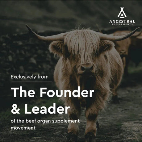ANCESTRAL SUPPLEMENTS - Ancestral Supplements Grass Fed Beef Spleen 180 Capsulas - The Red Vitamin MX - Suplementos Alimenticios - {{ shop.shopifyCountryName }}