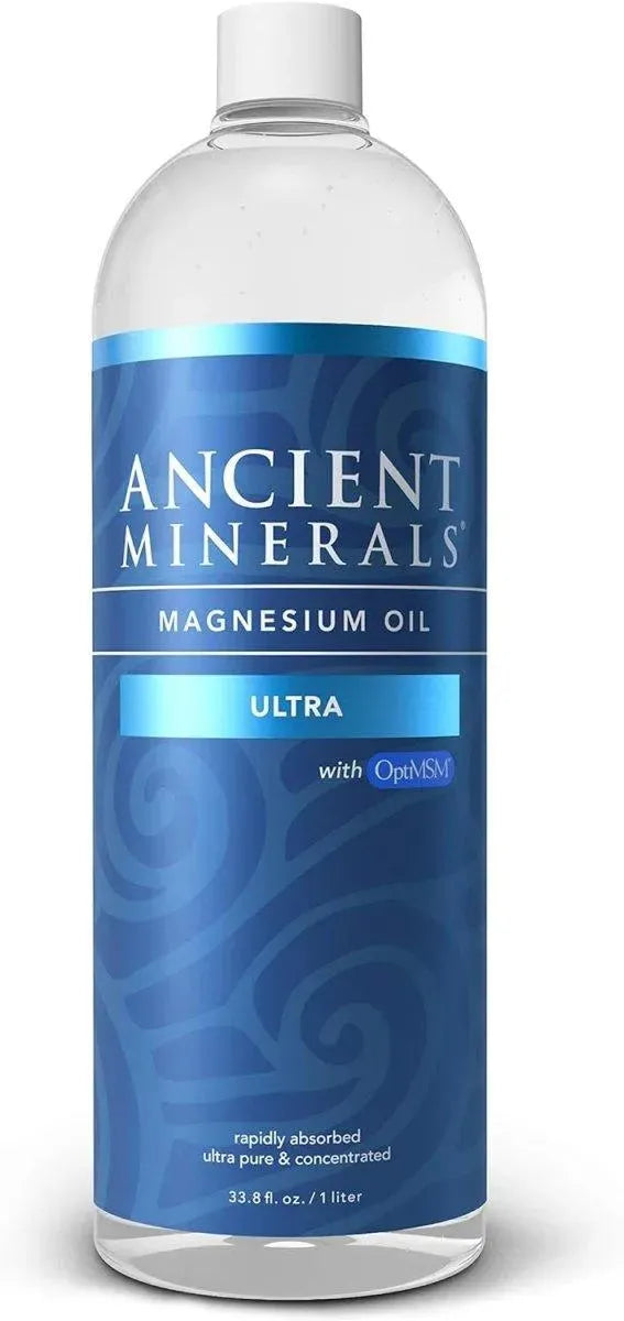 ANCIENT MINERALS - Ancient Minerals Magnesium Oil Spray Ultra with MSM 1 Lt. - The Red Vitamin MX - Suplementos Alimenticios - {{ shop.shopifyCountryName }}