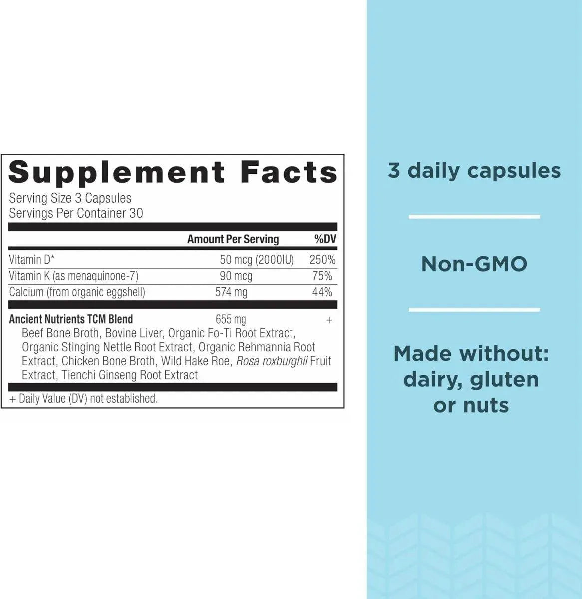 ANCIENT NUTRITION - Ancient Nutrition Calcium Supplement 90 Capsulas - The Red Vitamin MX - Suplementos Alimenticios - {{ shop.shopifyCountryName }}