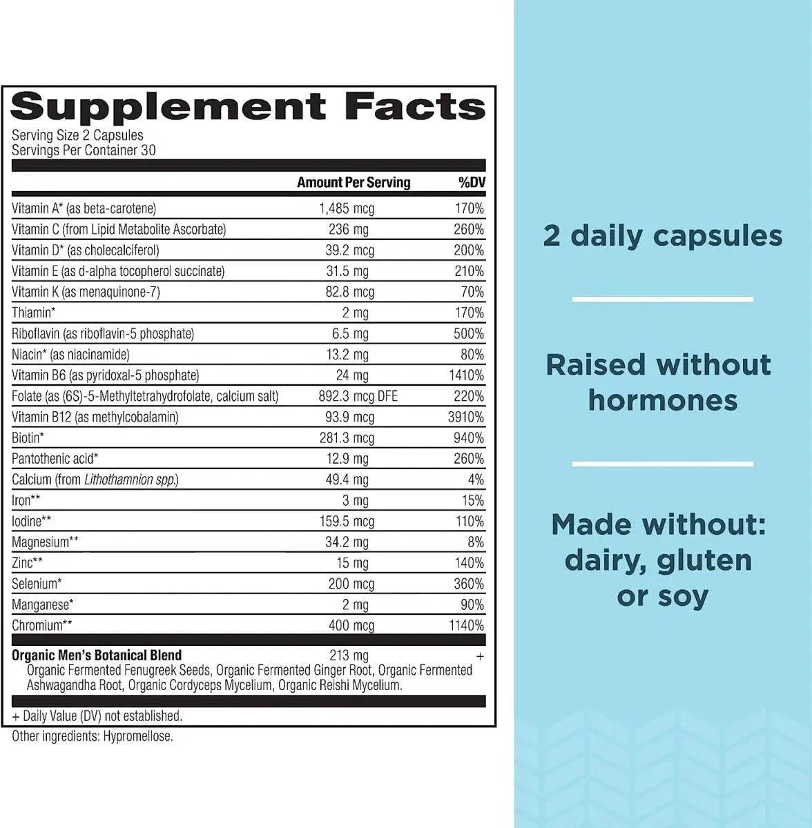 ANCIENT NUTRITION - Ancient Nutrition Men's Fermented Multivitamin 60 Capsulas - The Red Vitamin MX - Suplementos Alimenticios - {{ shop.shopifyCountryName }}