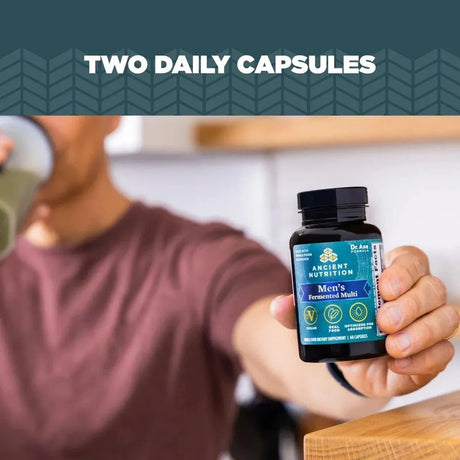 ANCIENT NUTRITION - Ancient Nutrition Men's Fermented Multivitamin 60 Capsulas - The Red Vitamin MX - Suplementos Alimenticios - {{ shop.shopifyCountryName }}
