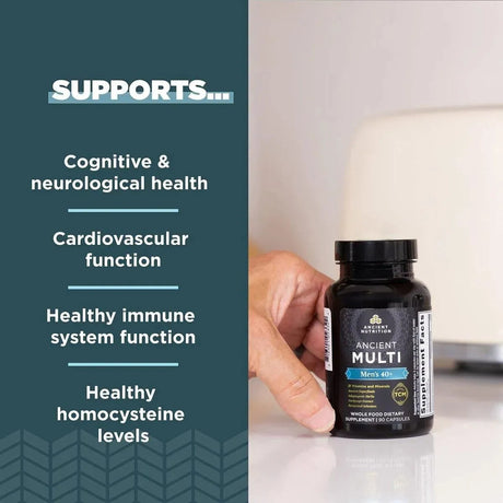 ANCIENT NUTRITION - Ancient Nutrition Multi Men's 40+ 90 Capsulas - The Red Vitamin MX - Suplementos Alimenticios - {{ shop.shopifyCountryName }}