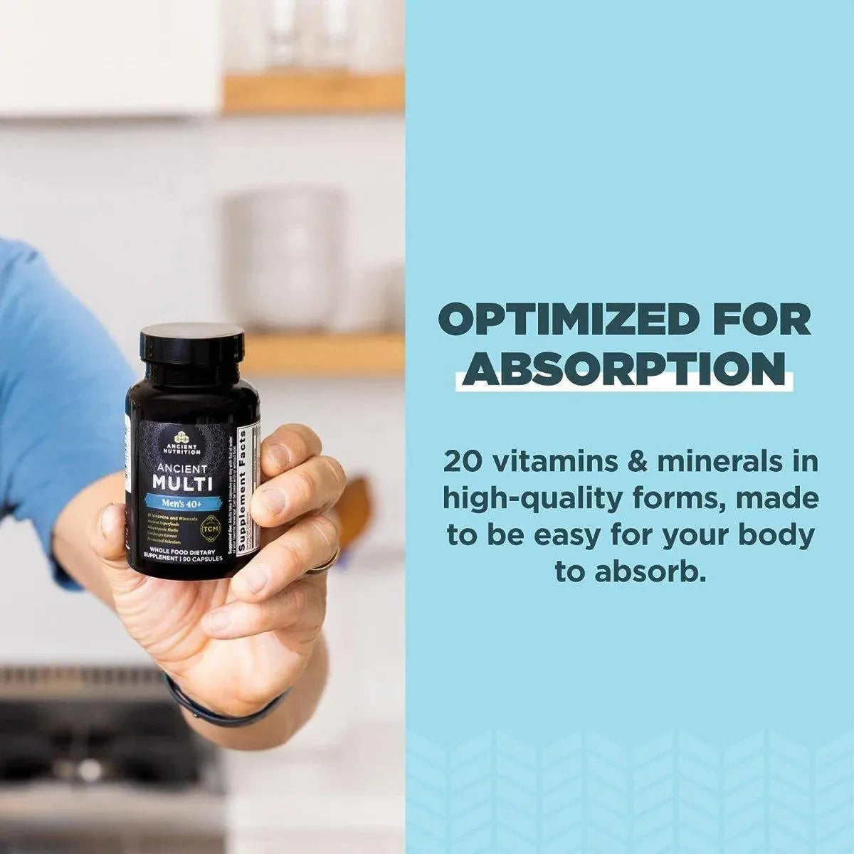 ANCIENT NUTRITION - Ancient Nutrition Multi Men's 40+ 90 Capsulas - The Red Vitamin MX - Suplementos Alimenticios - {{ shop.shopifyCountryName }}