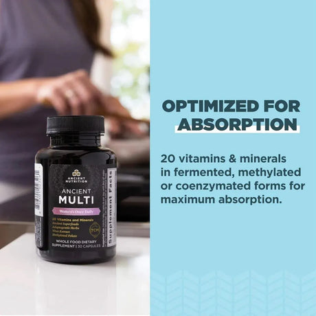 ANCIENT NUTRITION - Ancient Nutrition Multi Women's Once Daily 30 Capsulas - The Red Vitamin MX - Suplementos Alimenticios - {{ shop.shopifyCountryName }}