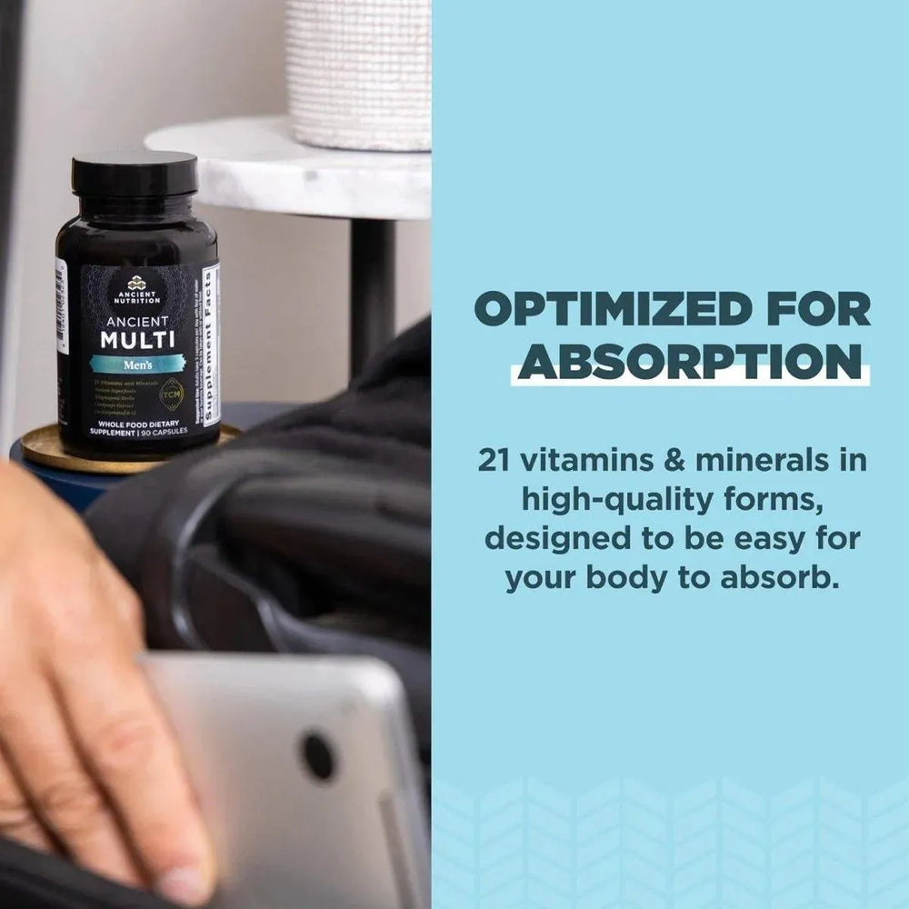 ANCIENT NUTRITION - Ancient Nutrition Multivitamin for Men 90 Capsulas - The Red Vitamin MX - Suplementos Alimenticios - {{ shop.shopifyCountryName }}