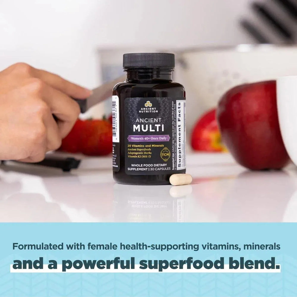 ANCIENT NUTRITION - Ancient Nutrition Multivitamin for Women 40+ 30 Capsulas - The Red Vitamin MX - Suplementos Alimenticios - {{ shop.shopifyCountryName }}