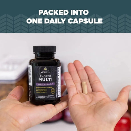 ANCIENT NUTRITION - Ancient Nutrition Multivitamin for Women 40+ 30 Capsulas - The Red Vitamin MX - Suplementos Alimenticios - {{ shop.shopifyCountryName }}