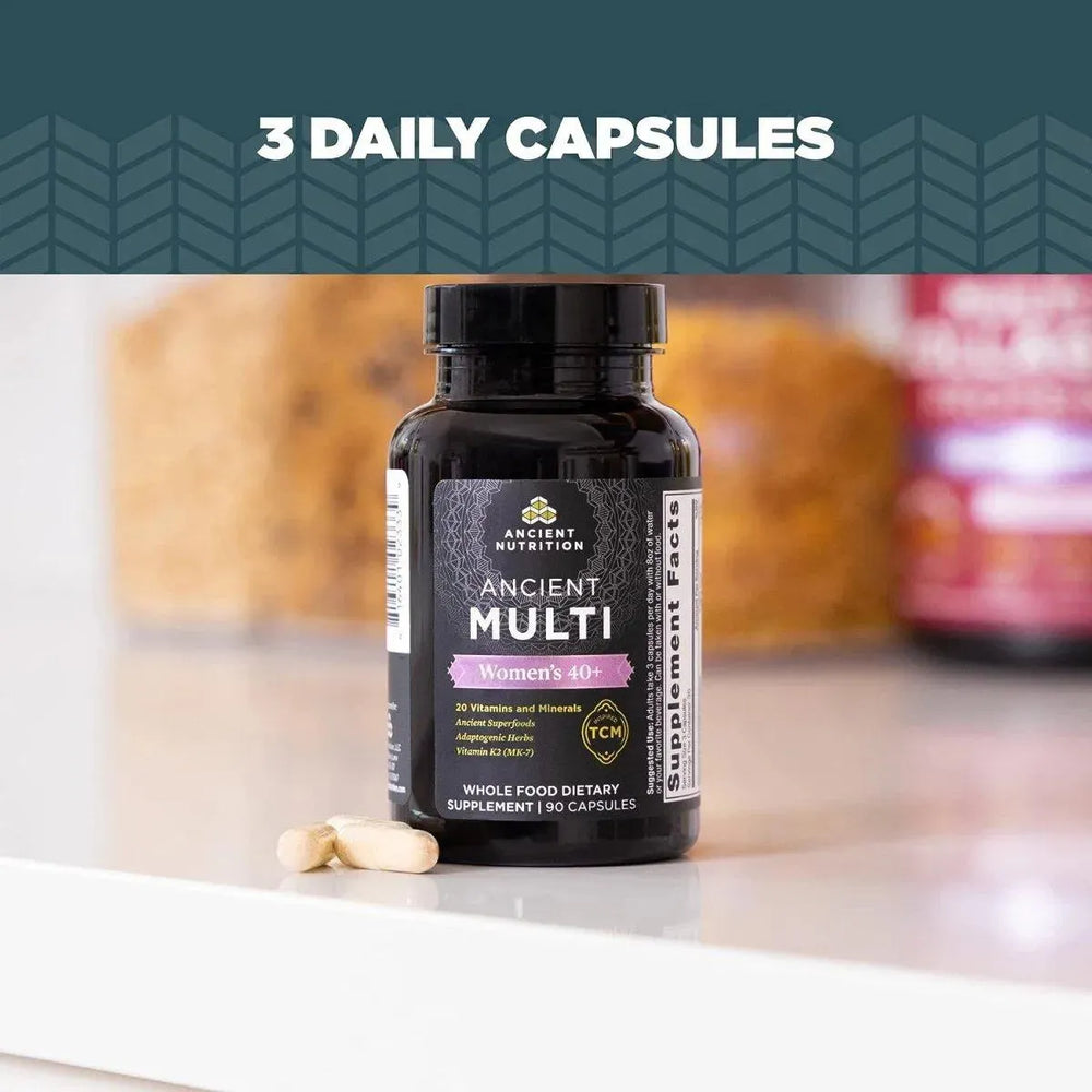 ANCIENT NUTRITION - Ancient Nutrition Multivitamin for Women 40+ 90 Capsulas - The Red Vitamin MX - Suplementos Alimenticios - {{ shop.shopifyCountryName }}