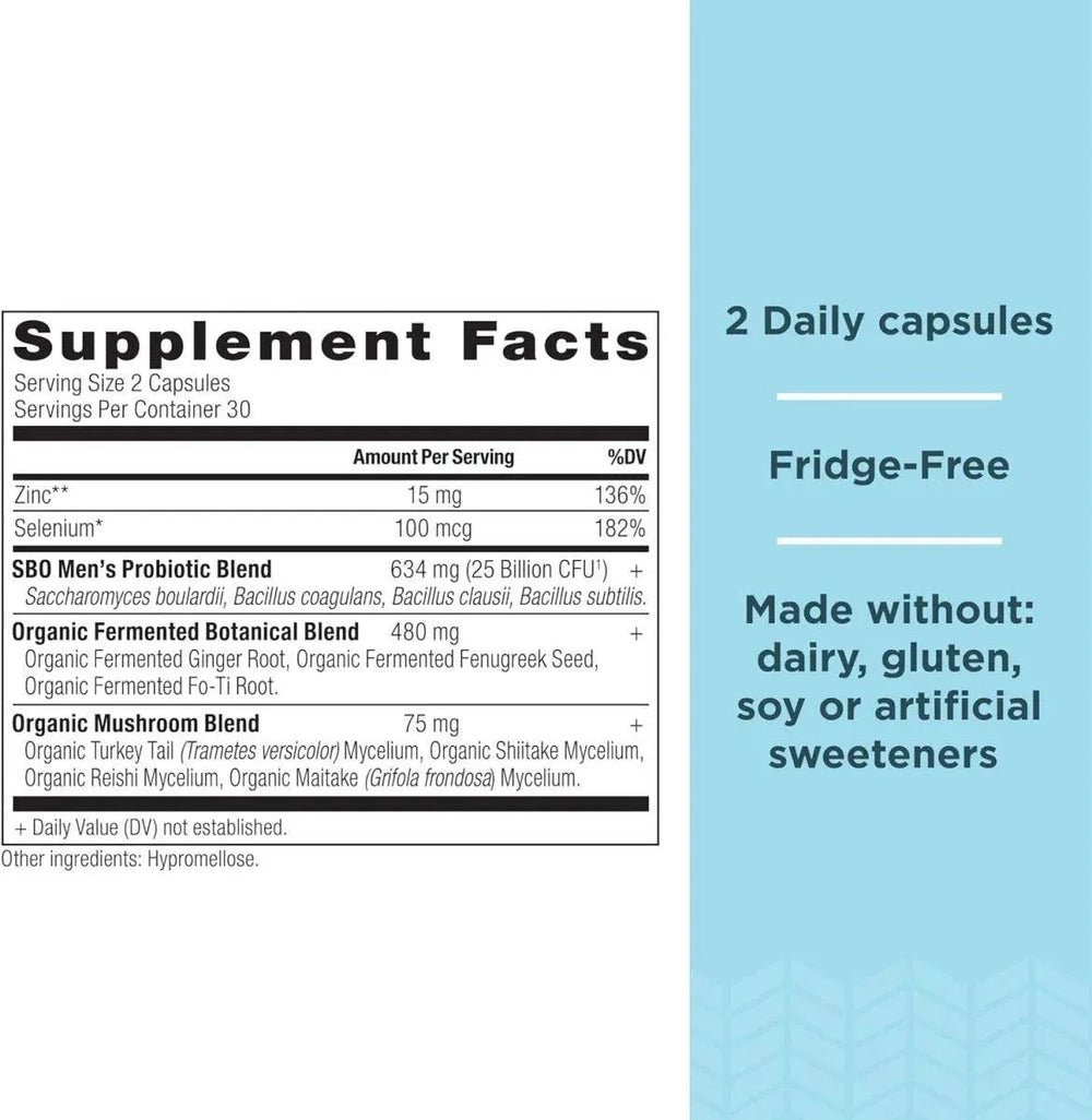 ANCIENT NUTRITION - Ancient Nutrition SBO Probiotics Men's 60 Capsulas - The Red Vitamin MX - Suplementos Alimenticios - {{ shop.shopifyCountryName }}