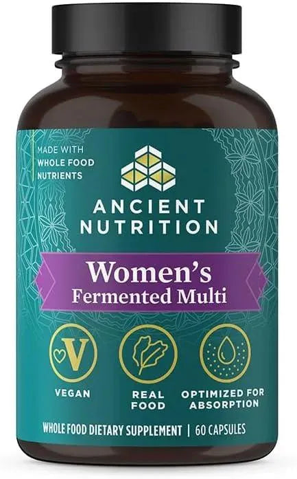 ANCIENT NUTRITION - Ancient Nutrition Women's Fermented Multivitamin 60 Capsulas - The Red Vitamin MX - Suplementos Alimenticios - {{ shop.shopifyCountryName }}