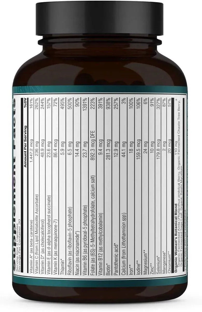 ANCIENT NUTRITION - Ancient Nutrition Women's Fermented Multivitamin 60 Capsulas - The Red Vitamin MX - Suplementos Alimenticios - {{ shop.shopifyCountryName }}