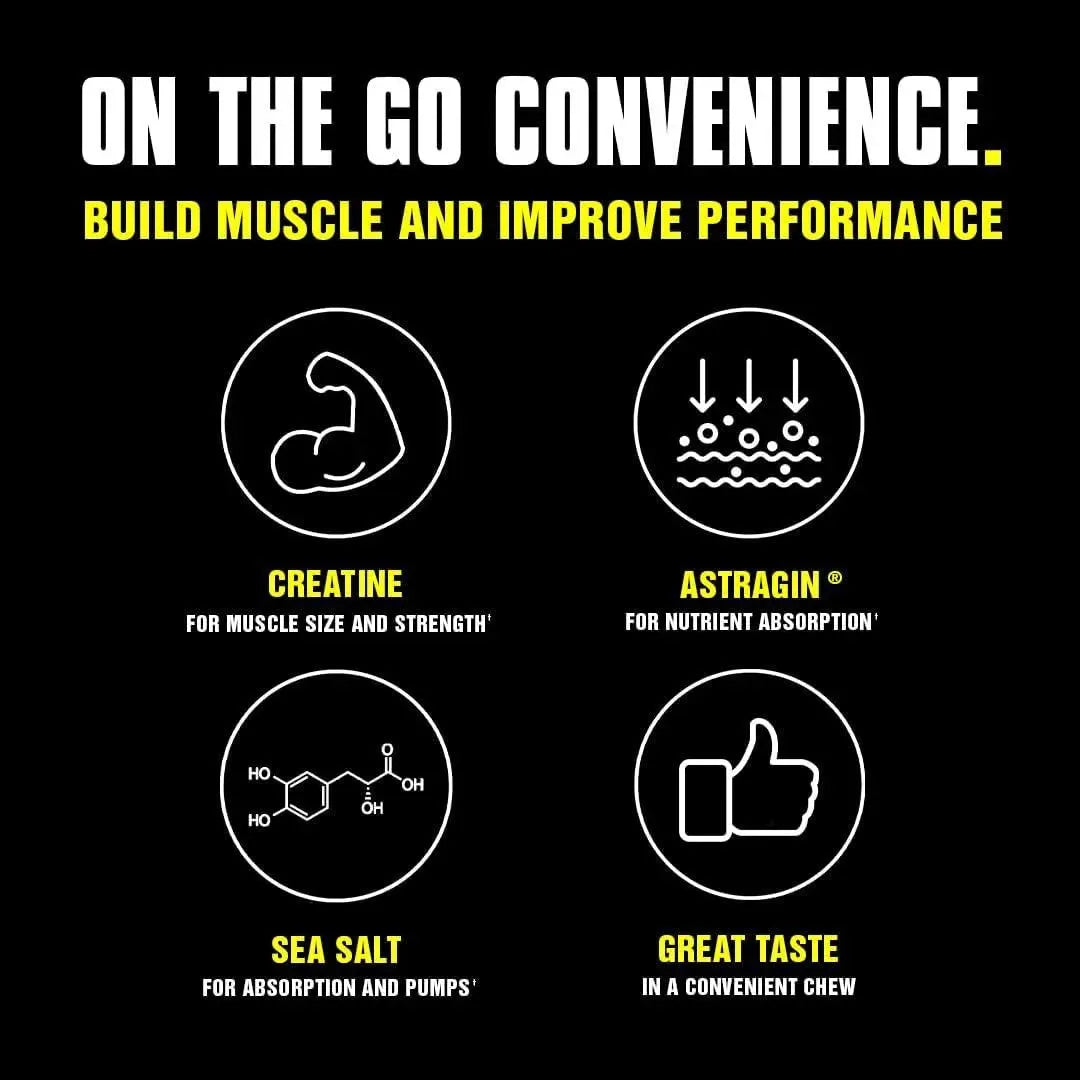 ANIMAL - Animal Creatine Chews Tablets 120 Tabletas Green Apple - The Red Vitamin MX - Suplementos Alimenticios - {{ shop.shopifyCountryName }}