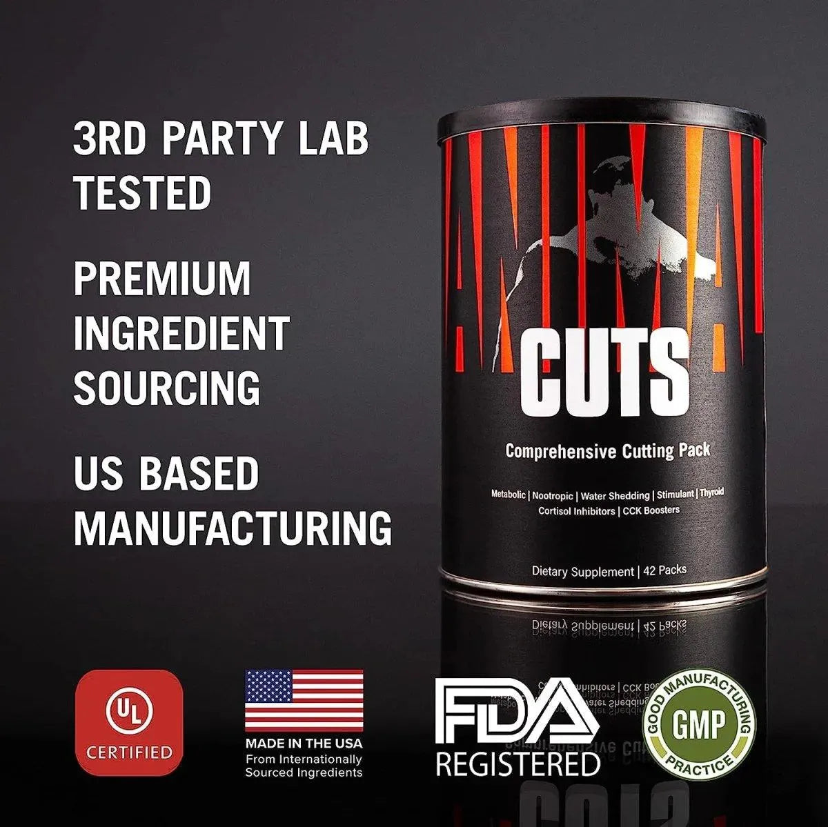 ANIMAL - Animal Cuts Thermogenic Fat Burner 42 Paquetes - The Red Vitamin MX - Suplementos Alimenticios - {{ shop.shopifyCountryName }}