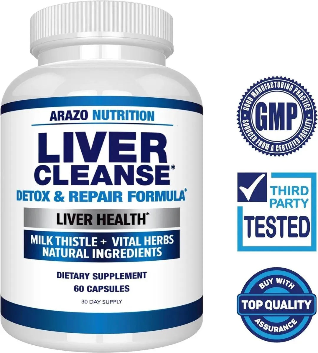 ARAZO NUTRITION - Arazo Nutrition Liver Cleanse Detox & Repair Formula 60 Capsulas - The Red Vitamin MX - Suplementos Alimenticios - {{ shop.shopifyCountryName }}