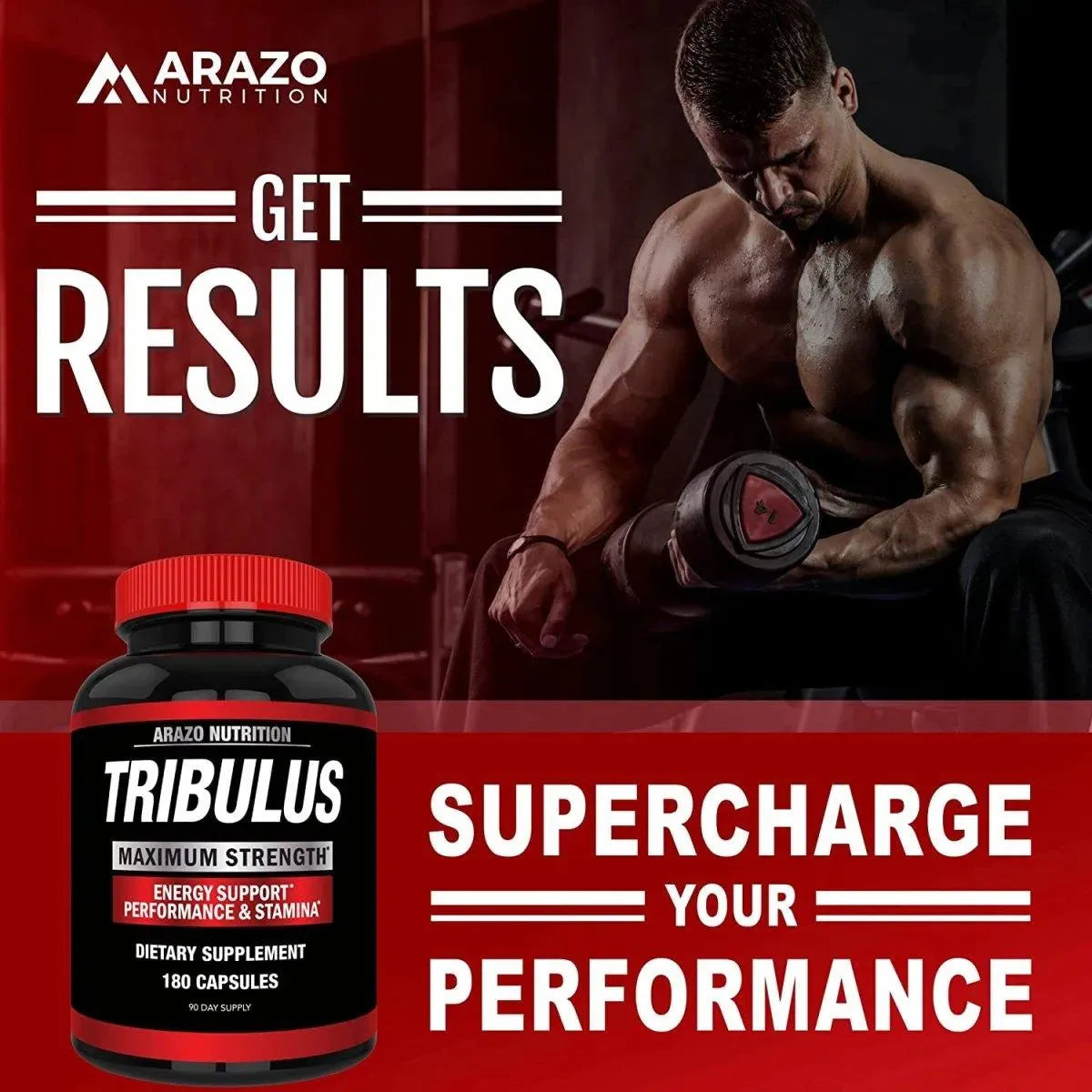 ARAZO NUTRITION - Arazo Nutrition Tribulus Terrestris 1500Mg. 180 Capsulas - The Red Vitamin MX - Suplementos Alimenticios - {{ shop.shopifyCountryName }}